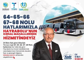 Tekirdağ Büyükşehir Belediyesi, Hayrabolu’nun kırsal mahallelerinde toplu taşıma hizmetini başlatıyor